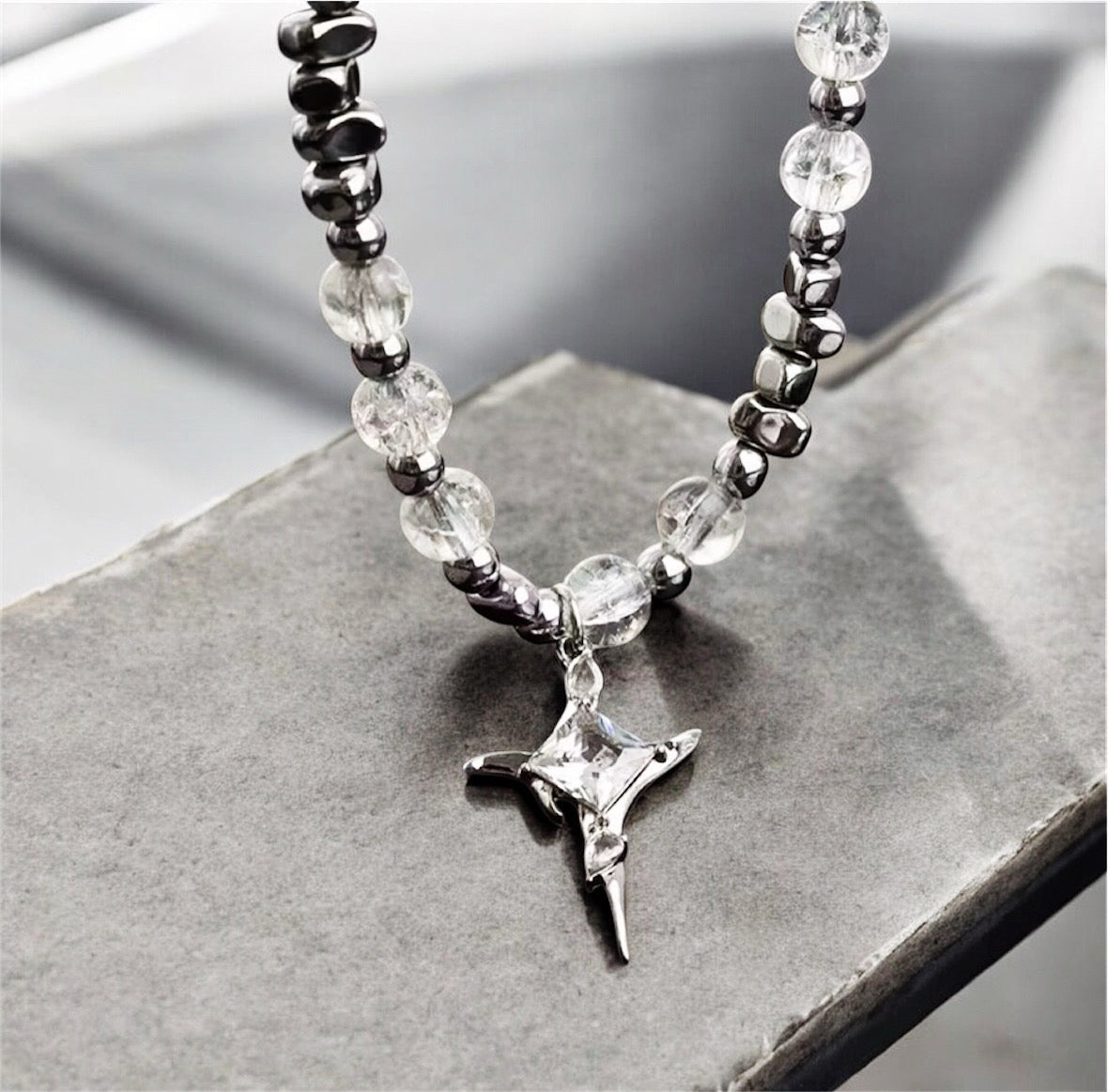 GLASS ORBIT NECKLACE