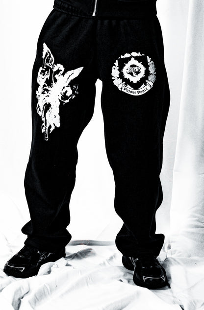 Pursue Peace Black Sweatpants