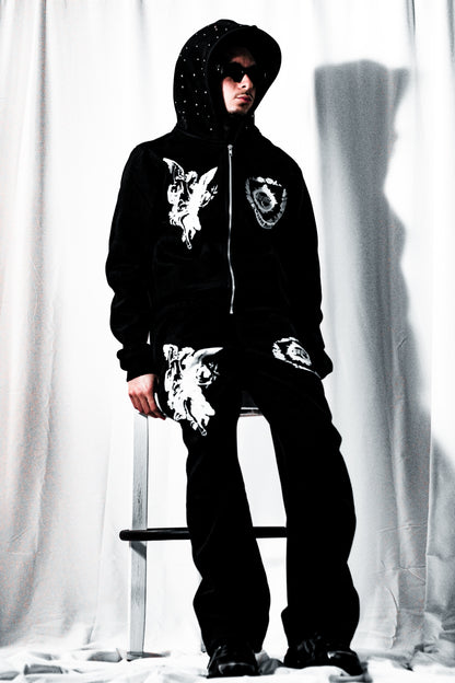 Pursue Peace Black Zip Up