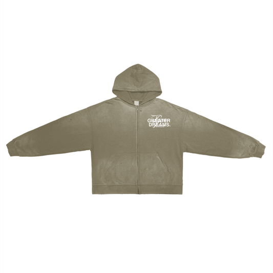 Greater Dreams Washed Zip Hoodie