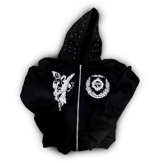 Pursue Peace Black Zip Up