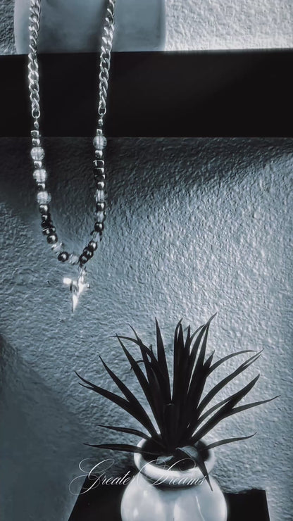 GLASS ORBIT NECKLACE